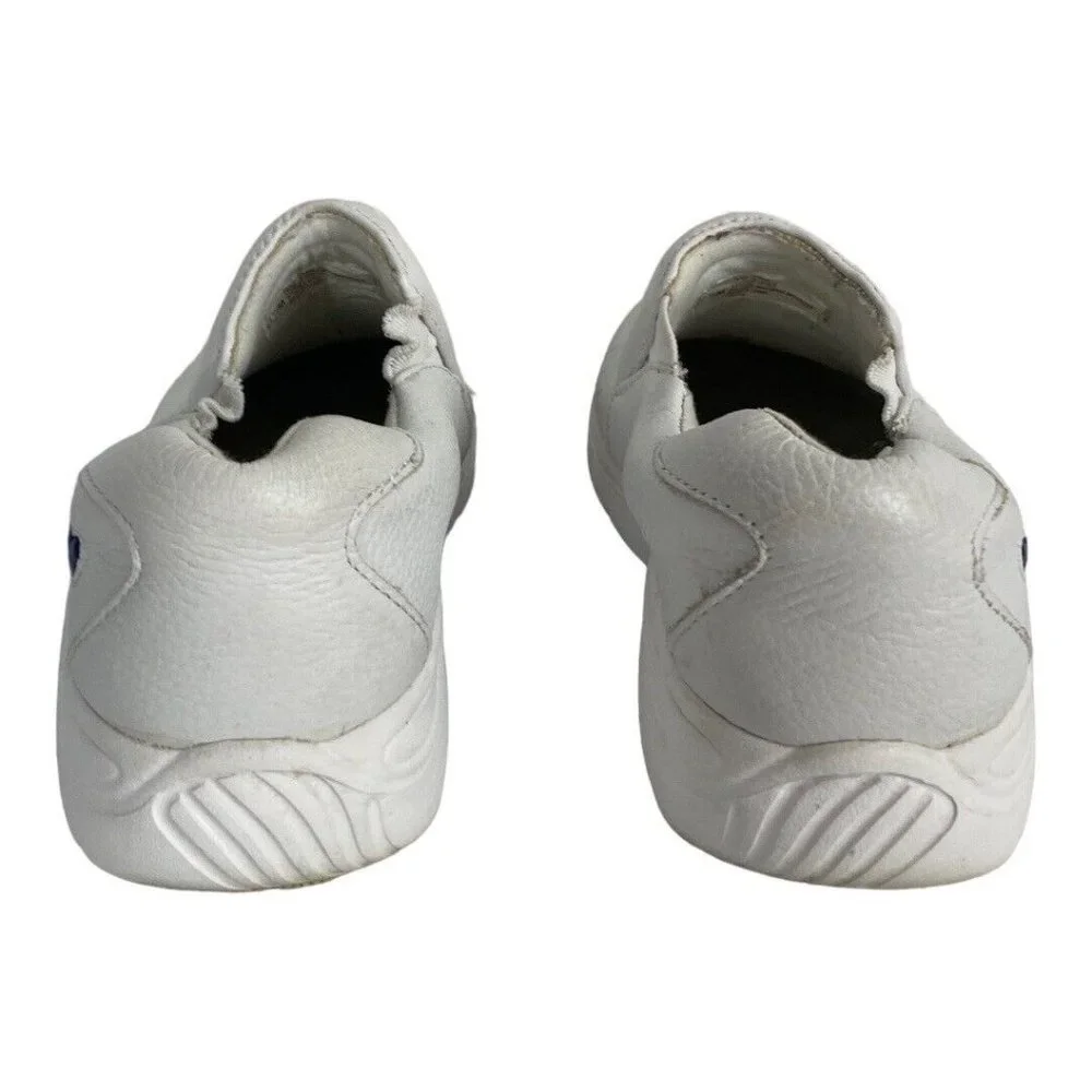 Nurse Mates Women's Slip-On Dove Slip-Resistant Work Shoes White Size 7.5M